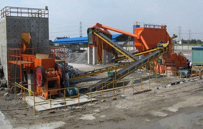 Limestone crush plant