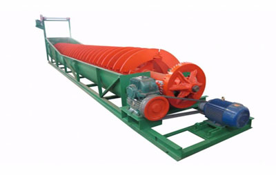 Single spiral sand washing machine