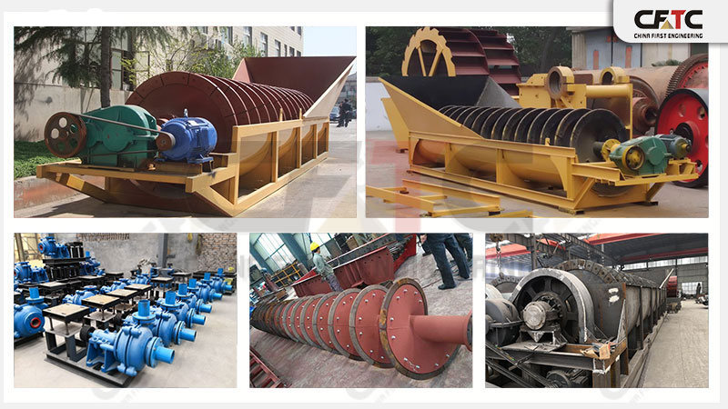 Single spiral sand washing machine